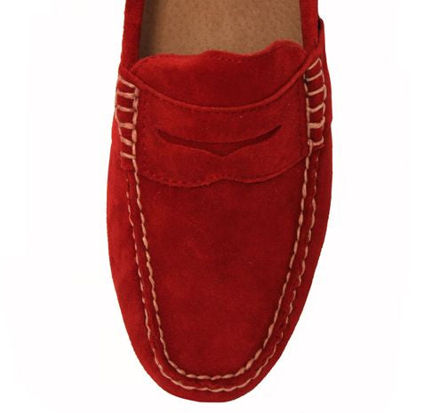 Ralph lauren red loafers hotsell